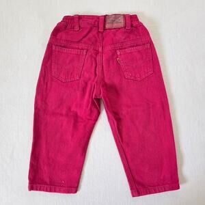 Vintage Levi's Red Jeans Orange Tab 2t/3t